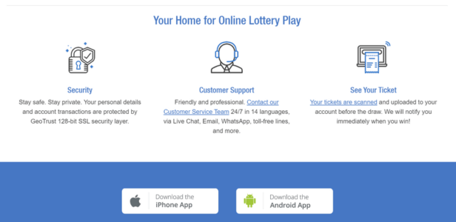 Play lottery online